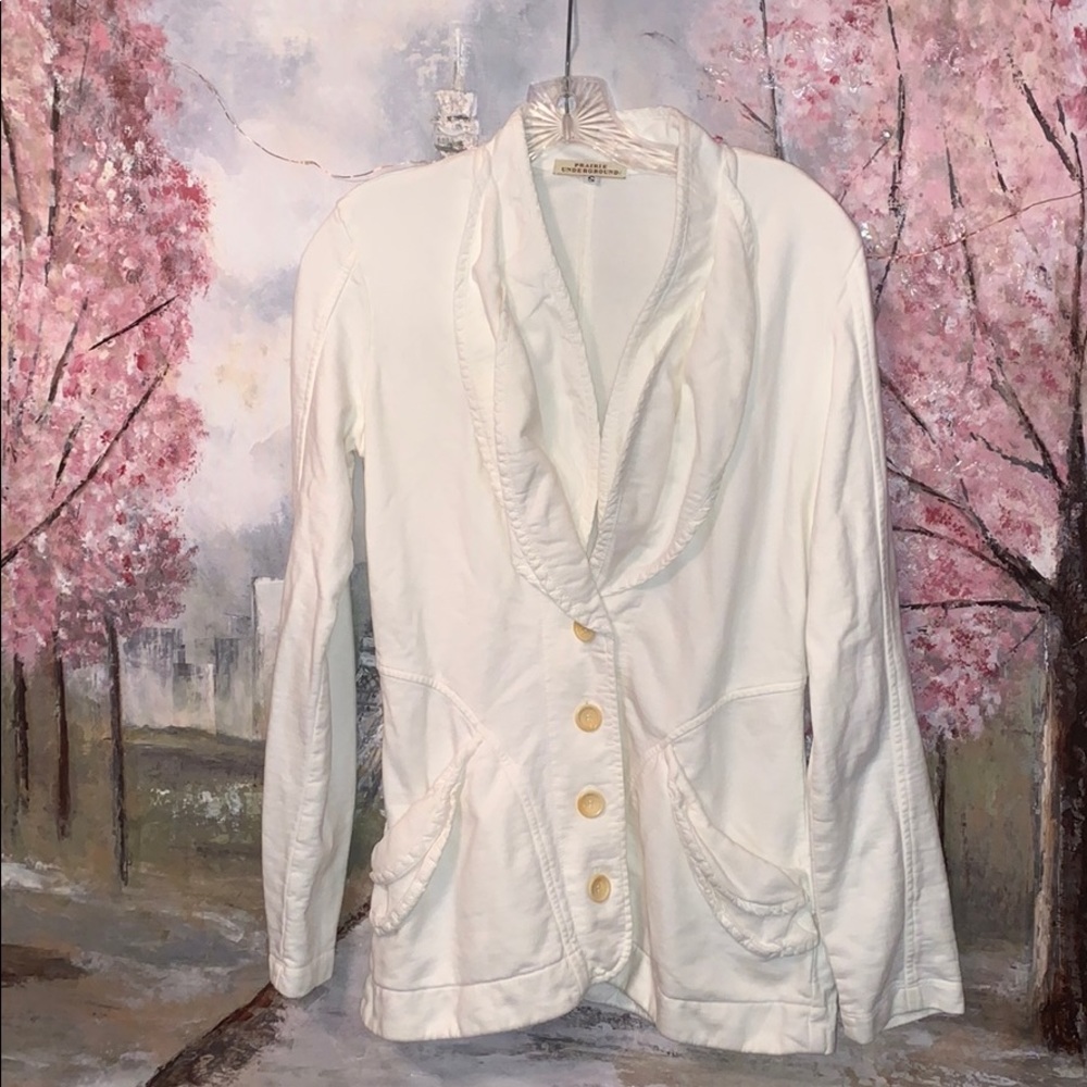 Prairie Underground 4 button cream / oyster coat S